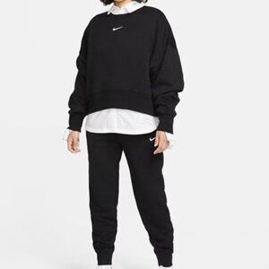 Nike Sportswear Phoenix Fleece Women's Matching Set Black Size M/L